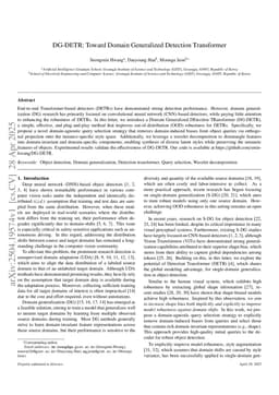DG-DETR: Toward Domain Generalized Detection Transformer