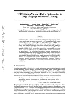 GVPO: Group Variance Policy Optimization for Large Language Model Post-Training