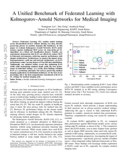 A Unified Benchmark of Federated Learning with Kolmogorov-Arnold Networks for Medical Imaging