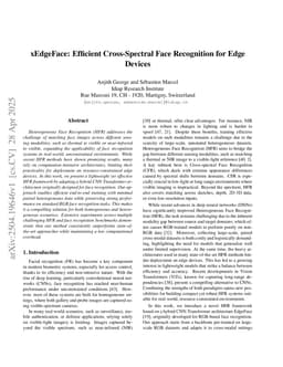 xEdgeFace: Efficient Cross-Spectral Face Recognition for Edge Devices