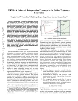 UTTG_ A Universal Teleoperation Approach via Online Trajectory Generation
