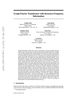 Graph Fourier Transformer with Structure-Frequency Information