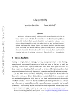 Rediscovery