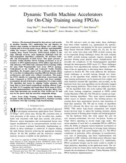 Dynamic Tsetlin Machine Accelerators for On-Chip Training at the Edge using FPGAs