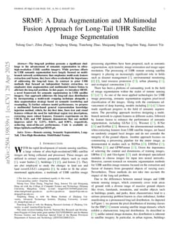 SRMF: A Data Augmentation and Multimodal Fusion Approach for Long-Tail UHR Satellite Image Segmentation