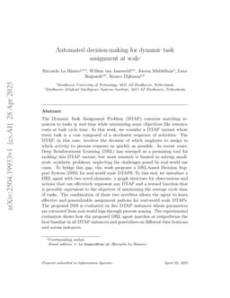 Automated decision-making for dynamic task assignment at scale