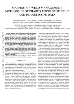 Mapping of Weed Management Methods in Orchards using Sentinel-2 and PlanetScope Data
