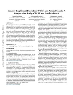 Security Bug Report Prediction Within and Across Projects: A Comparative Study of BERT and Random Forest