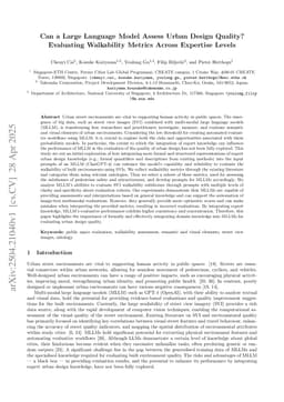 Can a Large Language Model Assess Urban Design Quality? Evaluating Walkability Metrics Across Expertise Levels