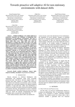 Towards proactive self-adaptive AI for non-stationary environments with dataset shifts