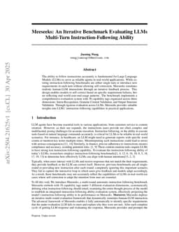 Ask, Fail, Repeat: Meeseeks, an Iterative Feedback Benchmark for LLMs' Multi-turn Instruction-following Ability