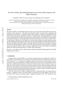 AI2-Active Safety: AI-enabled Interaction-aware Active Safety Analysis with Vehicle Dynamics