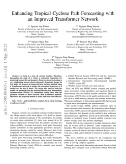 Enhancing Tropical Cyclone Path Forecasting with an Improved Transformer Network