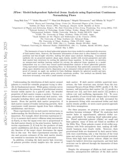 JFlow: Model-Independent Spherical Jeans Analysis using Equivariant Continuous Normalizing Flows