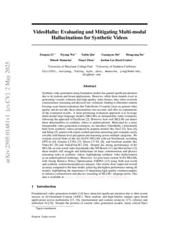VideoHallu: Evaluating and Mitigating Multi-modal Hallucinations for Synthetic Videos
