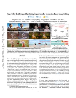 SuperEdit: Rectifying and Facilitating Supervision for Instruction-Based Image Editing