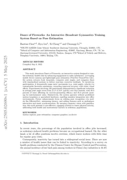 Dance of Fireworks: An Interactive Broadcast Gymnastics Training System Based on Pose Estimation