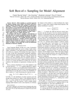 Soft Best-of-n Sampling for Model Alignment