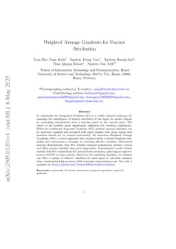 Weighted Integrated Gradients for Feature Attribution