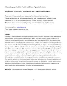 A Large Language Model for Feasible and Diverse Population Synthesis