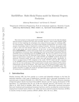 MatMMFuse: Multi-Modal Fusion model for Material Property Prediction