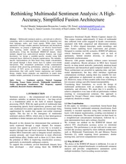 Rethinking Multimodal Sentiment Analysis: A High-Accuracy, Simplified Fusion Architecture