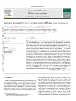 Rethinking Boundary Detection in Deep Learning-Based Medical Image Segmentation