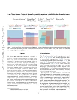 Lay-Your-Scene: Natural Scene Layout Generation with Diffusion Transformers