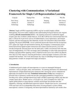 Clustering with Communication: A Variational Framework for Single Cell Representation Learning