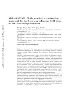 MoRe-3DGSMR: Motion-resolved reconstruction framework for free-breathing pulmonary MRI based on 3D Gaussian representation