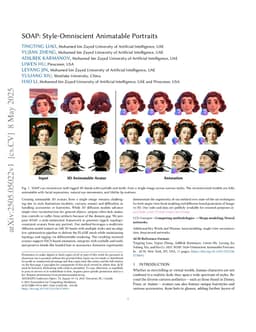 SOAP: Style-Omniscient Animatable Portraits