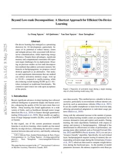 Beyond Low-rank Decomposition: A Shortcut Approach for Efficient On-Device Learning