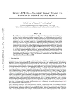 Biomed-DPT: Dual Modality Prompt Tuning for Biomedical Vision-Language Models