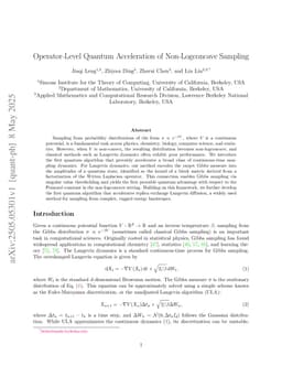 Operator-Level Quantum Acceleration of Non-Logconcave Sampling
