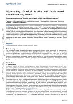 Representing spherical tensors with scalar-based machine-learning models