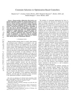 Constraint Selection in Optimization-Based Controllers