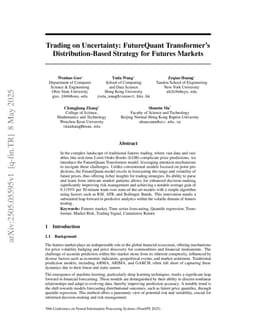 Trading Under Uncertainty: A Distribution-Based Strategy for Futures Markets Using FutureQuant Transformer