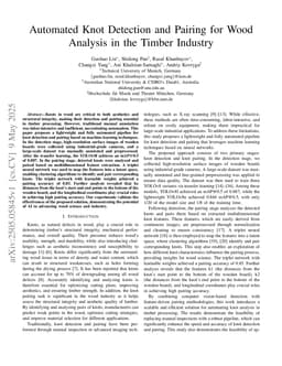Automated Knot Detection and Pairing for Wood Analysis in the Timber Industry