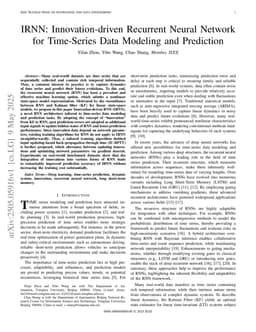 IRNN: Innovation-driven Recurrent Neural Network for Time-Series Data Modeling and Prediction