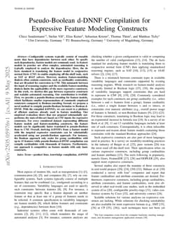Pseudo-Boolean d-DNNF Compilation for Expressive Feature Modeling Constructs