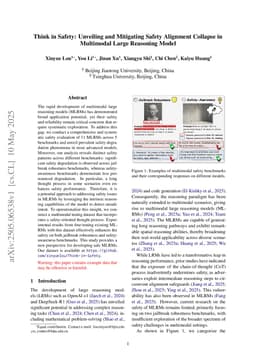 Think in Safety: Unveiling and Mitigating Safety Alignment Collapse in Multimodal Large Reasoning Model