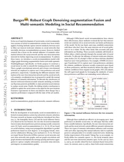 Burger: Robust Graph Denoising-augmentation Fusion and Multi-semantic Modeling in Social Recommendation