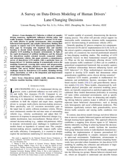A Survey on Data-Driven Modeling of Human Drivers' Lane-Changing Decisions
