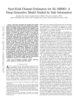Near-Field Channel Estimation for XL-MIMO: A Deep Generative Model Guided by Side Information