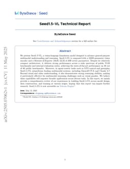 Seed1.5-VL Technical Report