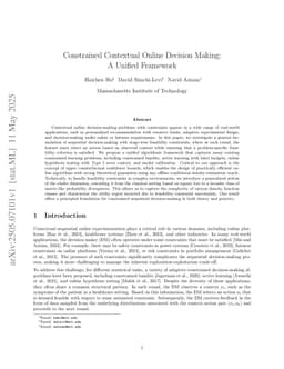 Constrained Online Decision-Making: A Unified Framework