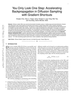 You Only Look One Step: Accelerating Backpropagation in Diffusion Sampling with Gradient Shortcuts
