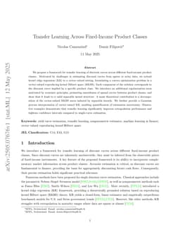 Transfer Learning Across Fixed-Income Product Classes