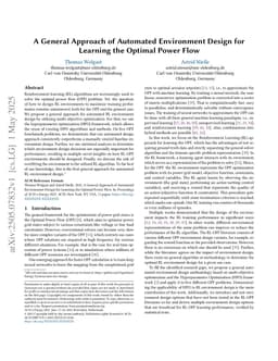 A General Approach of Automated Environment Design for Learning the Optimal Power Flow