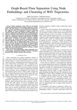 Graph-Based Floor Separation Using Node Embeddings and Clustering of WiFi Trajectories